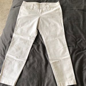 White pixie pants old navy